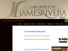 Tablet Screenshot of jamesriveralawva.com